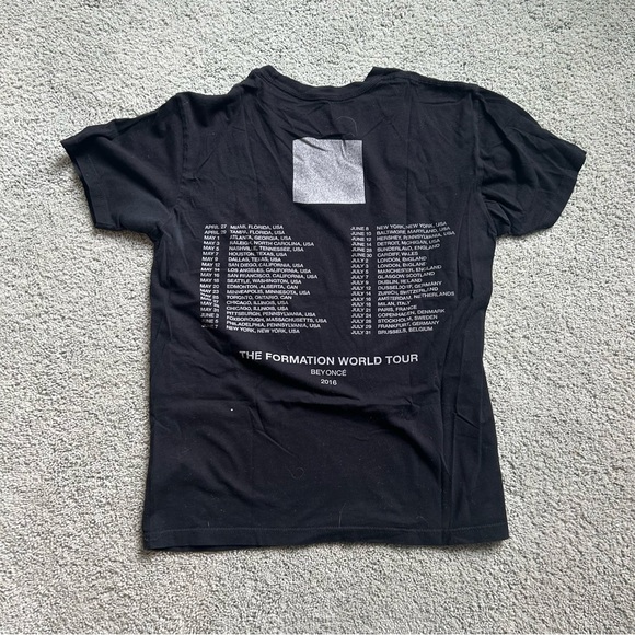BEYONCÉ Formation Tour Graphic Black Smoke T shirt W M - Picture 4 of 6
